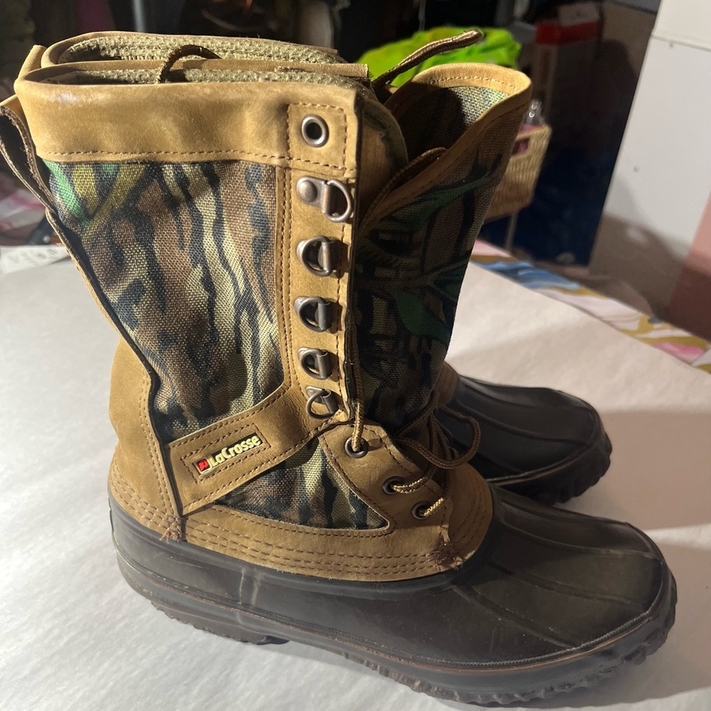 Lacrosse snow weather boots men camo sz 8 thinsulate hunting camping outdoor - Picture 7 of 16